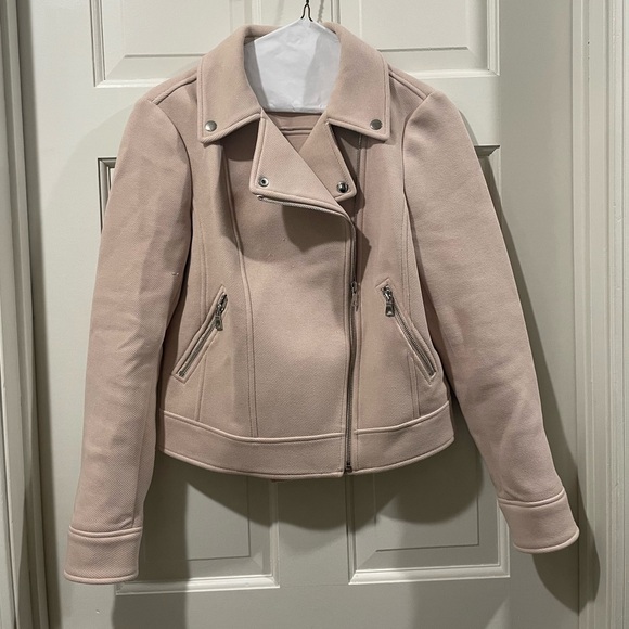 Ann Taylor Blush Pink Biker Jacket - Picture 1 of 2